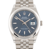 Datejust 36mm Blue Dial LC100 Full Set 2023 Jubilee - 126200