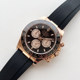 Rolex Cosmograph Daytona m126515LN-0002 (2025) – Everosegold auf Oysterflex, schwarzes Zifferblatt