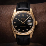 Lady Datejust 36mm Black Diamond Dial 1989 - 16238