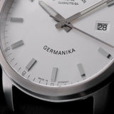 Mühle Glashütte Nautische Instrumente Germanika III, Edelstahl, Ref. M1-38-20, B+P, mit Box