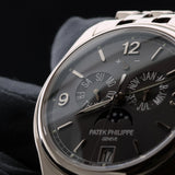 Patek Philippe Annual Calendar, Mondphase, Weißgold, Ref. 5146/1G-010, 07-2015, B+P