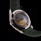 Patek Philippe Aquanaut, Jumbo, Weißgold, Grün, LC100, Ref. 5168G-010, 2024, B+P