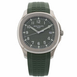 Patek Philippe Aquanaut, Jumbo, Weißgold, Grün, LC100, Ref. 5168G-010, 2024, B+P
