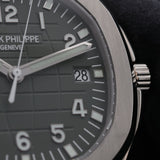 Patek Philippe Aquanaut, Jumbo, Weißgold, Grün, LC100, Ref. 5168G-010, 2024, B+P