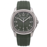 Patek Philippe Aquanaut, Jumbo, Weißgold, Grün, LC100, Ref. 5168G-010, 2024, B+P