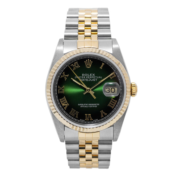 Datejust 36mm Green Roman Dial 1990 - 16233