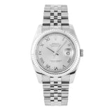 Datejust 36mm Silver Roman Dial Jubilee - 116234