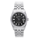 Datejust 36mm Black Baguette Diamond Dial 1990 - 16234