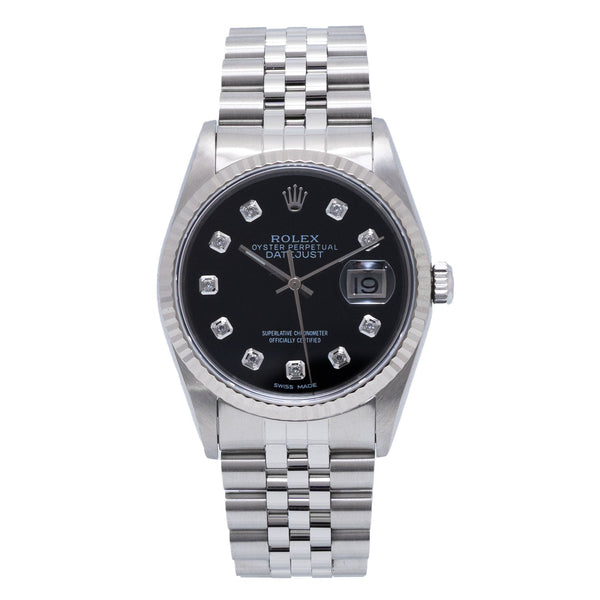 Datejust 36mm Black Diamond Dial 2003 - 16234