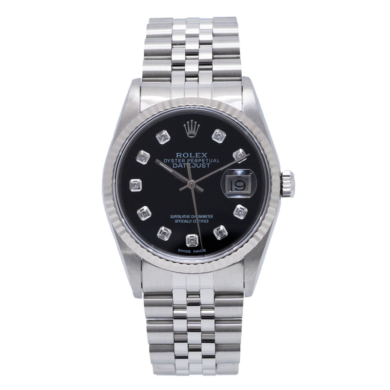 Datejust 36mm Black Diamond Dial 2003 - 16234