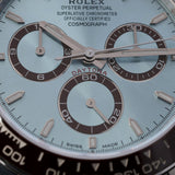 Rolex Cosmograph Daytona Platin, Ice Blue Dial, Fullsticker, Ref. 126506, 2024, B+P