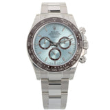 Rolex Cosmograph Daytona Platin, Ice Blue Dial, Fullsticker, Ref. 126506, 2024, B+P