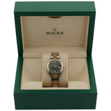 Rolex Datejust 31, Olivgrün, Diamantbesetzt, Ref. 278343RBR, 12-2021, B+P