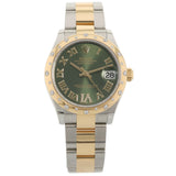 Rolex Datejust 31, Olivgrün, Diamantbesetzt, Ref. 278343RBR, 12-2021, B+P