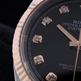 Rolex Datejust 36, Black Diamond Dial, Everose Gold, Jubilee, Ref. 126231, 10-2024, B+P