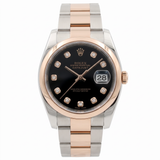 Rolex Datejust 36, Black Diamond Dial, Oyster, LC100, Ref. 116201, 01-2010, B+P