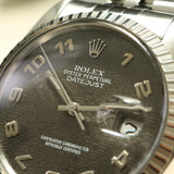 Rolex Datejust 36, Black Jubilee Dial, Jubilee Armband, LC100, Ref. 16030, 12-1987, B+P