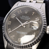 Rolex Datejust 36, Black Jubilee Dial, Jubilee Armband, LC100, Ref. 16030, 12-1987, B+P