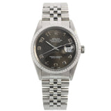 Rolex Datejust 36, Black Jubilee Dial, Jubilee Armband, LC100, Ref. 16030, 12-1987, B+P