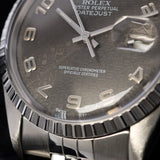 Rolex Datejust 36, Black Jubilee Dial, Jubilee Armband, LC100, Ref. 16030, 12-1987, B+P