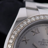 Rolex Datejust 36, Diamantlünette, Oyster, Ref. 116244, 02-2018, B+P