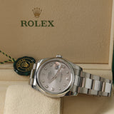 Rolex Datejust 36, Oyster, Silver Diamond Dial, LC100, Ref. 116200, 11-2016, B+P