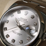 Rolex Datejust 36, Oyster, Silver Diamond Dial, LC100, Ref. 116200, 11-2016, B+P