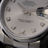 Rolex Datejust 36, Oyster, Silver Diamond Dial, LC100, Ref. 116200, 11-2016, B+P