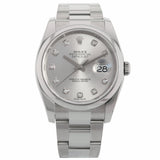 Rolex Datejust 36, Oyster, Silver Diamond Dial, LC100, Ref. 116200, 11-2016, B+P