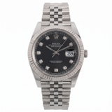 Rolex Datejust 41, Black Diamond Dial, Jubilee, Ref. 126334, 2025, B+P
