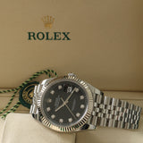 Rolex Datejust 41, Black Diamond Dial, Jubilee, Ref. 126334, 2025, B+P