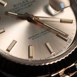 Rolex Datejust 41, Sundust Dial, Jubilee, Everose-Gold, Erstkaufrechnung, Ref. 126331, 2022, B+P
