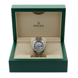 Rolex Datejust 41, Perlmutt Diamanten Zifferblatt, Oyster, Ref. 126334, B+P
