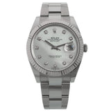 Rolex Datejust 41, Perlmutt Diamanten Zifferblatt, Oyster, Ref. 126334, B+P