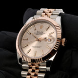Rolex Datejust 41, Sundust Dial, Jubilee, Everose-Gold, Erstkaufrechnung, Ref. 126331, 2022, B+P
