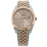 Rolex Datejust 41, Sundust Dial, Jubilee, Everose-Gold, Erstkaufrechnung, Ref. 126331, 2022, B+P