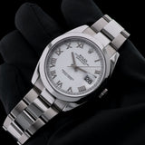 Rolex Datejust 41 mm, white, Roman numerals, Ref. 126300, 12-2023, B+P