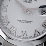 Rolex Datejust 41 mm, white, Roman numerals, Ref. 126300, 12-2023, B+P