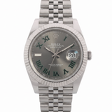 Rolex Datejust 41, Wimbledon Dial, Jubilee, Ref. 126334, 2021, B+P