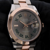 Rolex Datejust 41, Wimbledon Dial, Oyster, Stahl/Everose Gold Erstkaufrechnung, LC100, Ref. 126301, 08-2025, B+P