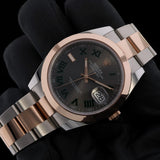 Rolex Datejust 41, Wimbledon Dial, Oyster, Stahl/Everose Gold Erstkaufrechnung, LC100, Ref. 126301, 08-2025, B+P