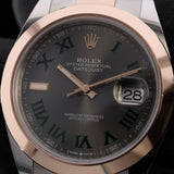 Rolex Datejust 41, Wimbledon Dial, Oyster, Stahl/Everose Gold Erstkaufrechnung, LC100, Ref. 126301, 08-2025, B+P