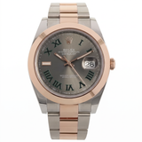 Rolex Datejust 41, Wimbledon Dial, Oyster, Stahl/Everose Gold Erstkaufrechnung, LC100, Ref. 126301, 08-2025, B+P
