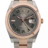 Rolex Datejust 41, Wimbledon Dial, Oyster, Stahl/Everose Gold Erstkaufrechnung, LC100, Ref. 126301, 08-2025, B+P