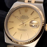 Rolex Datejust Oysterquarz, Gelbgold/Edelstahl, Champagner Dial, Ref. 17013, B+P