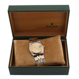 Rolex Datejust Oysterquarz, Gelbgold/Edelstahl, Champagner Dial, Ref. 17013, B+P