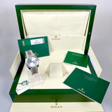 Rolex Day-Date 40, Platinum, Diamonds, Ref. 228396TBR, partially glued, B+P