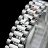 Rolex Day-Date 40, Platinum, Diamonds, Ref. 228396TBR, partially glued, B+P