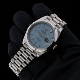 Rolex Day-Date 40, Platinum, Ice Blue Motif Dial, LC100, Ref. 228206, 11-2019, B+P