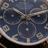 Rolex Daytona Blue Arabic Racing Dial, LC100, Erstkaufrechnung, Ref. 116518, 05-2017, B+P